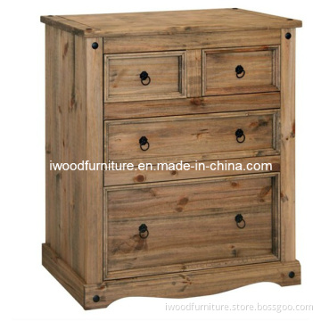 2 + 2 Drawer Pine Chest
